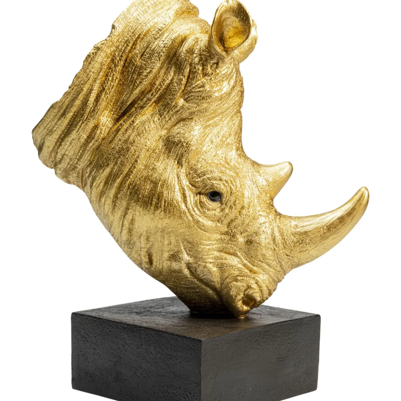 Objet Décoratif Rhino Dore 51Cm