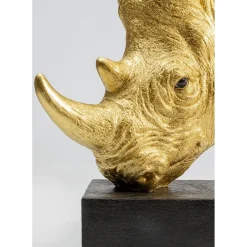 Objet Décoratif Rhino Dore 51Cm