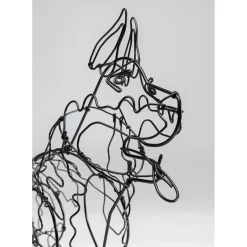 Objet Décoratif Wire Attack Dog 36Cm