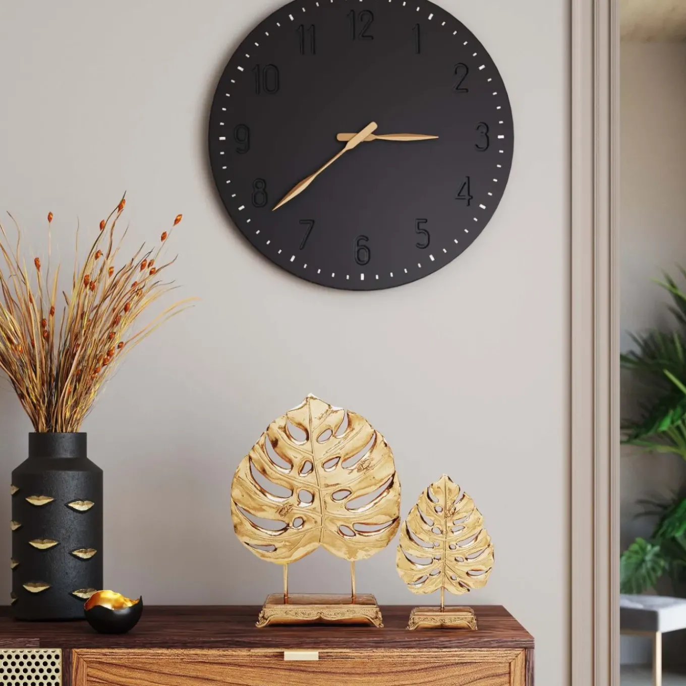 Objet Décoratif Wisdom Dore 26Cm
