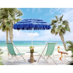 Parasol Hawaii Bleu O175Cm