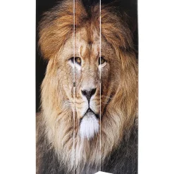 Paravent King Lion Vs Cat Girl 120X180