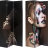 Paravent Royal Headdress Vs Snake Girl 120X180
