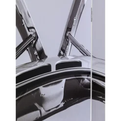 Paravent Triptychon Man Vs Oldtimer 120X180