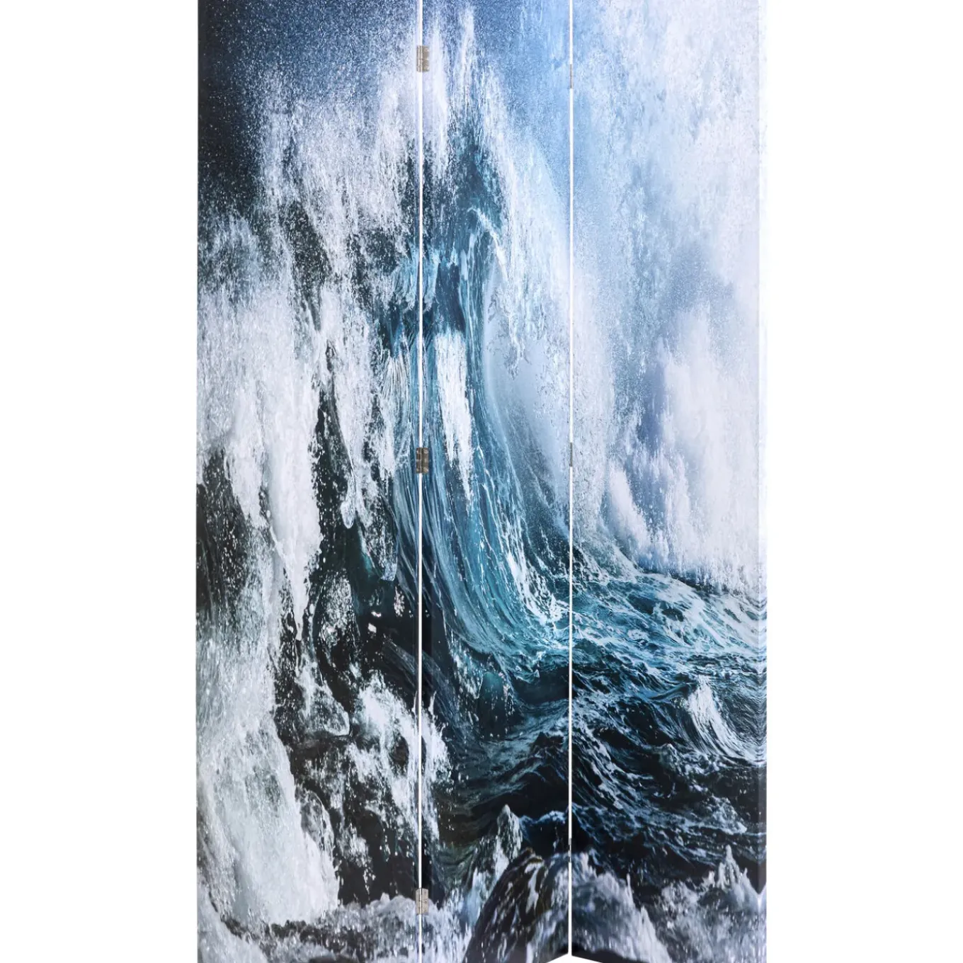 Paravent Triptychon Wave Vs Palms 120X180