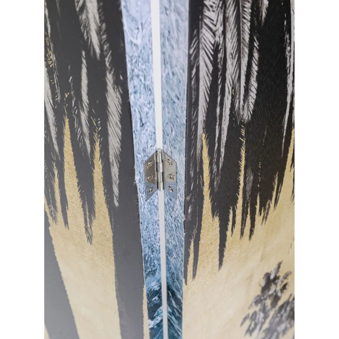 Paravent Triptychon Wave Vs Palms 120X180