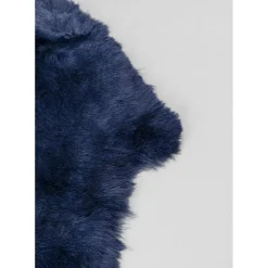 Peau De Mouton Heidi Bleu 60X85Cm