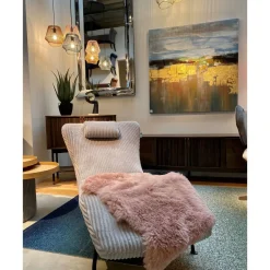 Peau De Mouton Heidi Mauve 65X85Cm