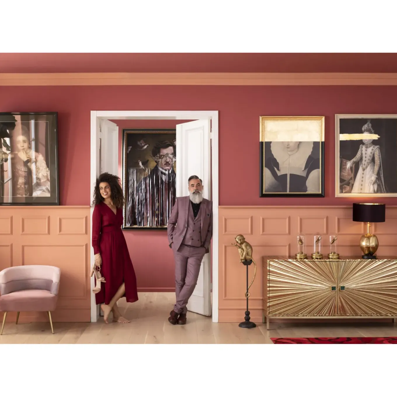 Peinture A L Huile Frame Incognito Baroness 80X100