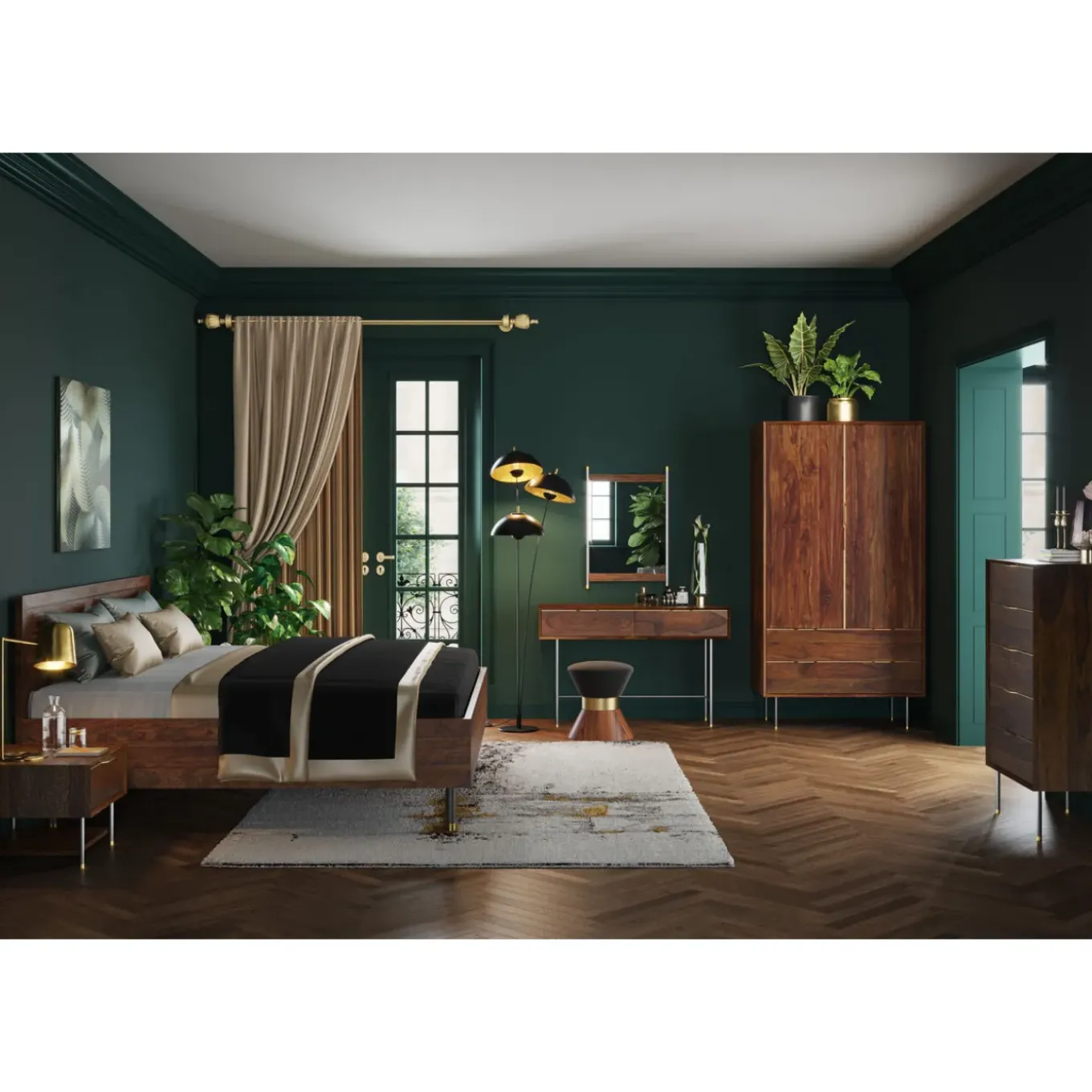 Penderie Avec Miroir Ravello 178X50