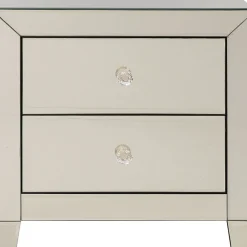 Petite Commode Luxury Champagne 2-Tiroirs