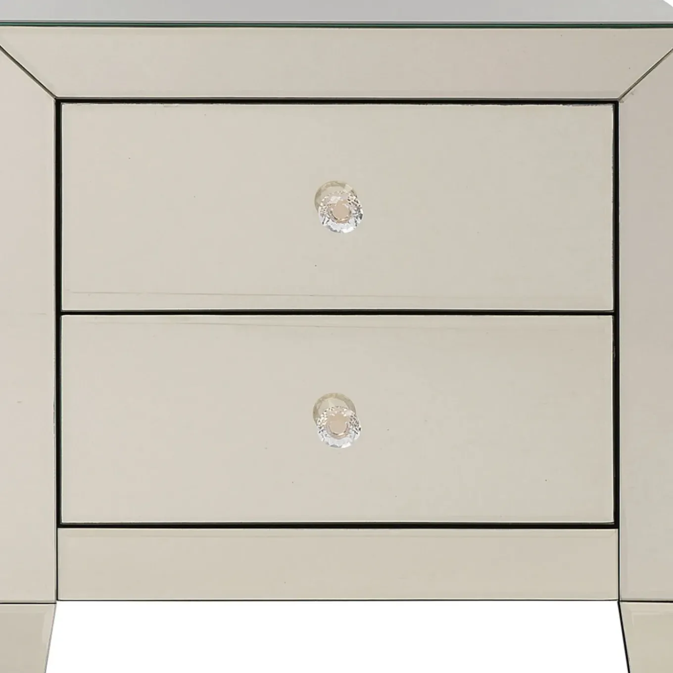 Petite Commode Luxury Champagne 2-Tiroirs