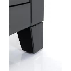 Petite Commode Luxury Push 2 Tiroirs Gris