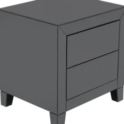 Petite Commode Luxury Push 2 Tiroirs Gris