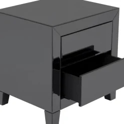 Petite Commode Luxury Push 2 Tiroirs Gris