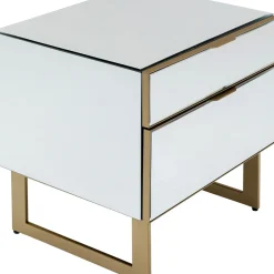 Petite Commode Soran Dore 49X50Cm
