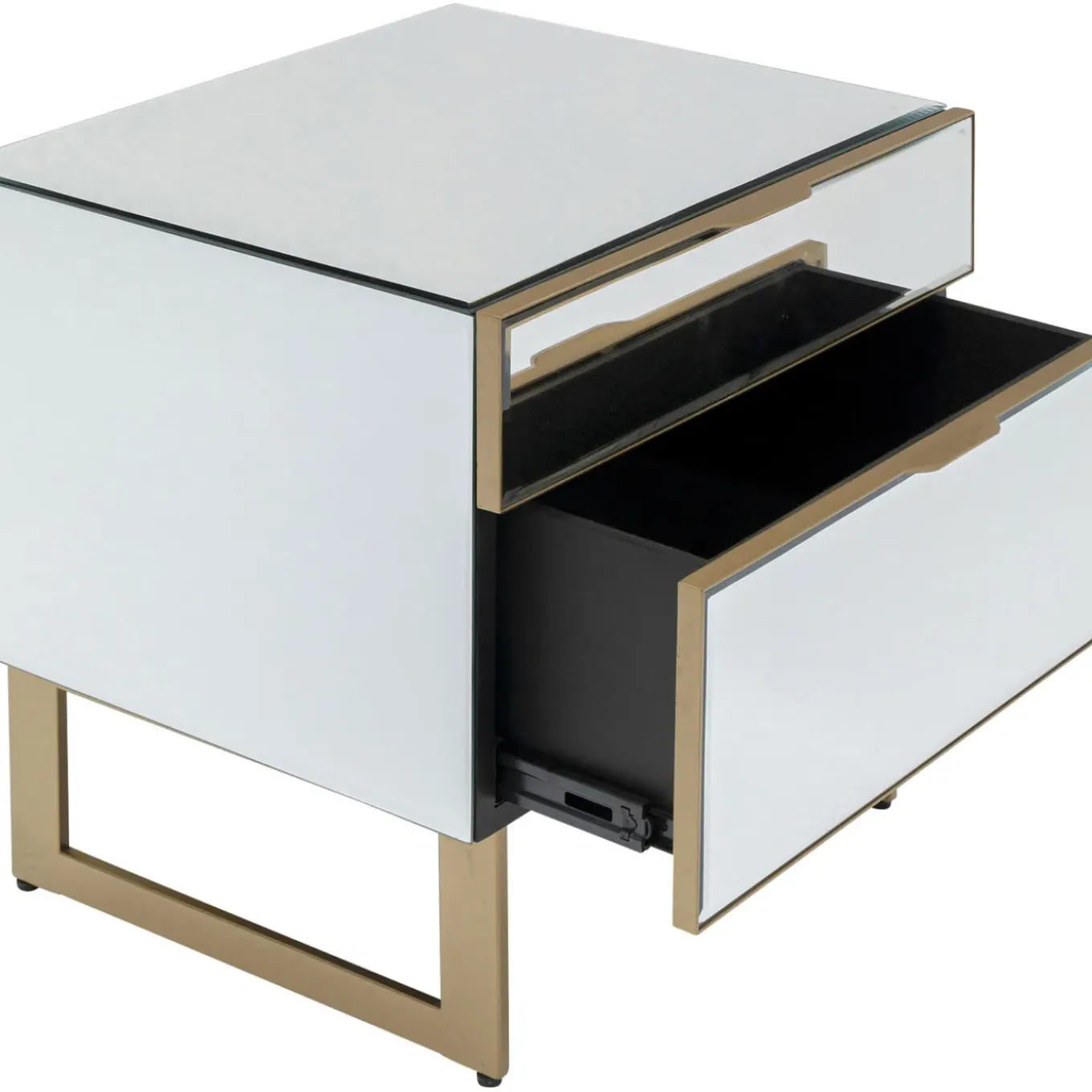 Petite Commode Soran Dore 49X50Cm