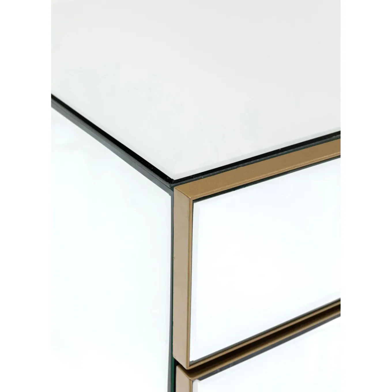 Petite Commode Soran Dore 49X50Cm