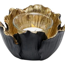 Photophore Flower Bloom Noir-Dore O10Cm