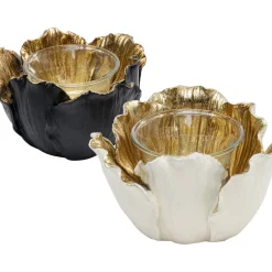 Photophore Flower Bloom Noir-Dore O10Cm