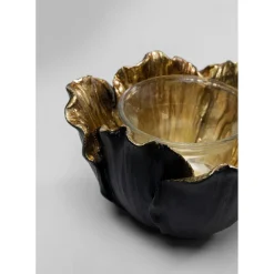 Photophore Flower Bloom Noir-Dore O10Cm