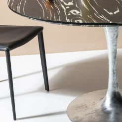 Pied De Table Invitation Zinc O60Cm