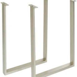 Pietement De Table Haute Tavola Argente (2/Set)