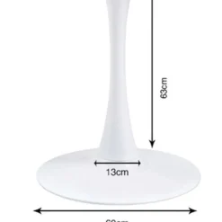 Pietement De Table Schickeria Blanc O110Cm