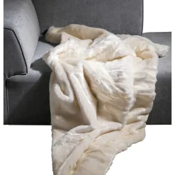 Plaid Polar Blanc 140X200Cm