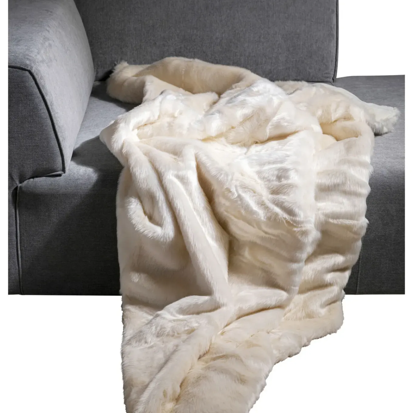 Plaid Polar Blanc 140X200Cm