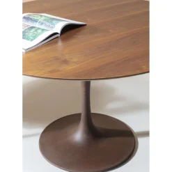 Plateau De Table Invitation Rond Noyer O120Cm