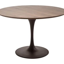 Plateau De Table Invitation Rond Noyer O120Cm