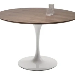 Plateau De Table Invitation Rond Noyer O120Cm