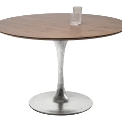 Plateau De Table Invitation Rond Noyer O120Cm