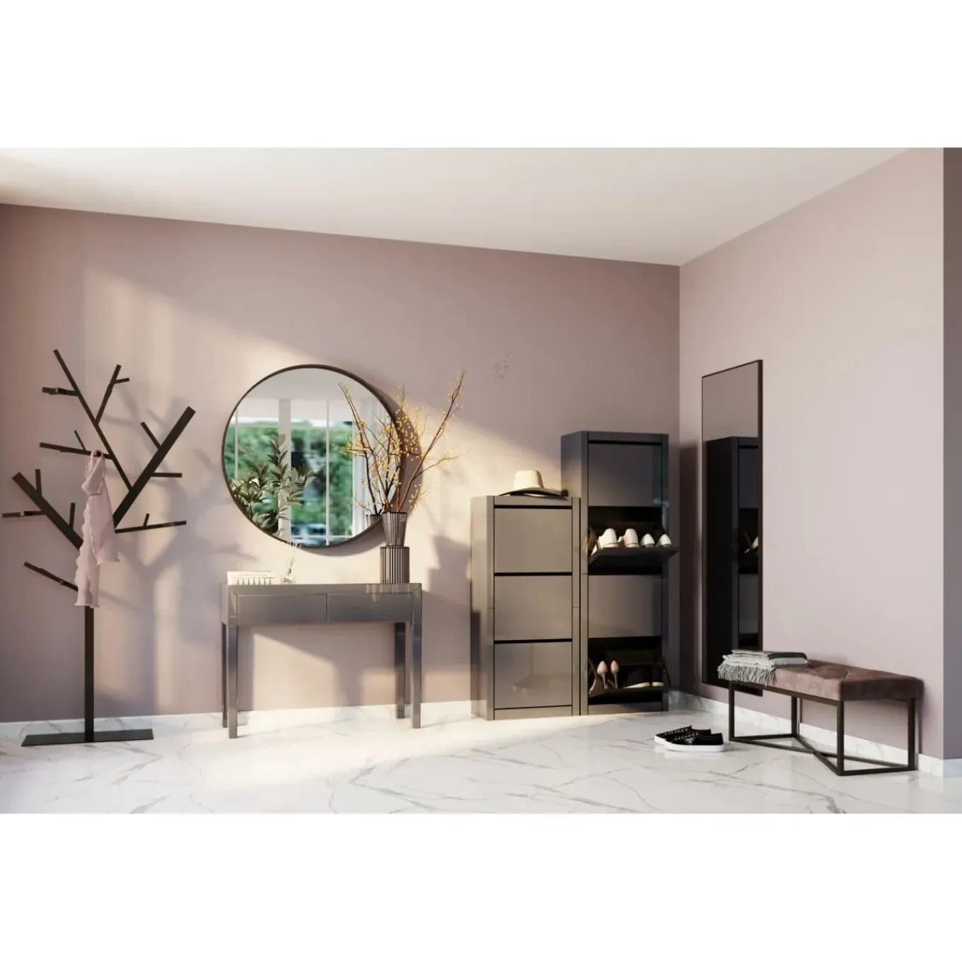 Portemanteau Technical Tree Noir Smart 204