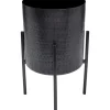 Pot A Plantes Mynah Noir 42Cm
