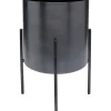 Pot A Plantes Mynah Shiney Noir 50Cm