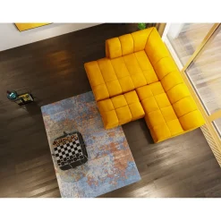 Pouf Belami Velours Ambre