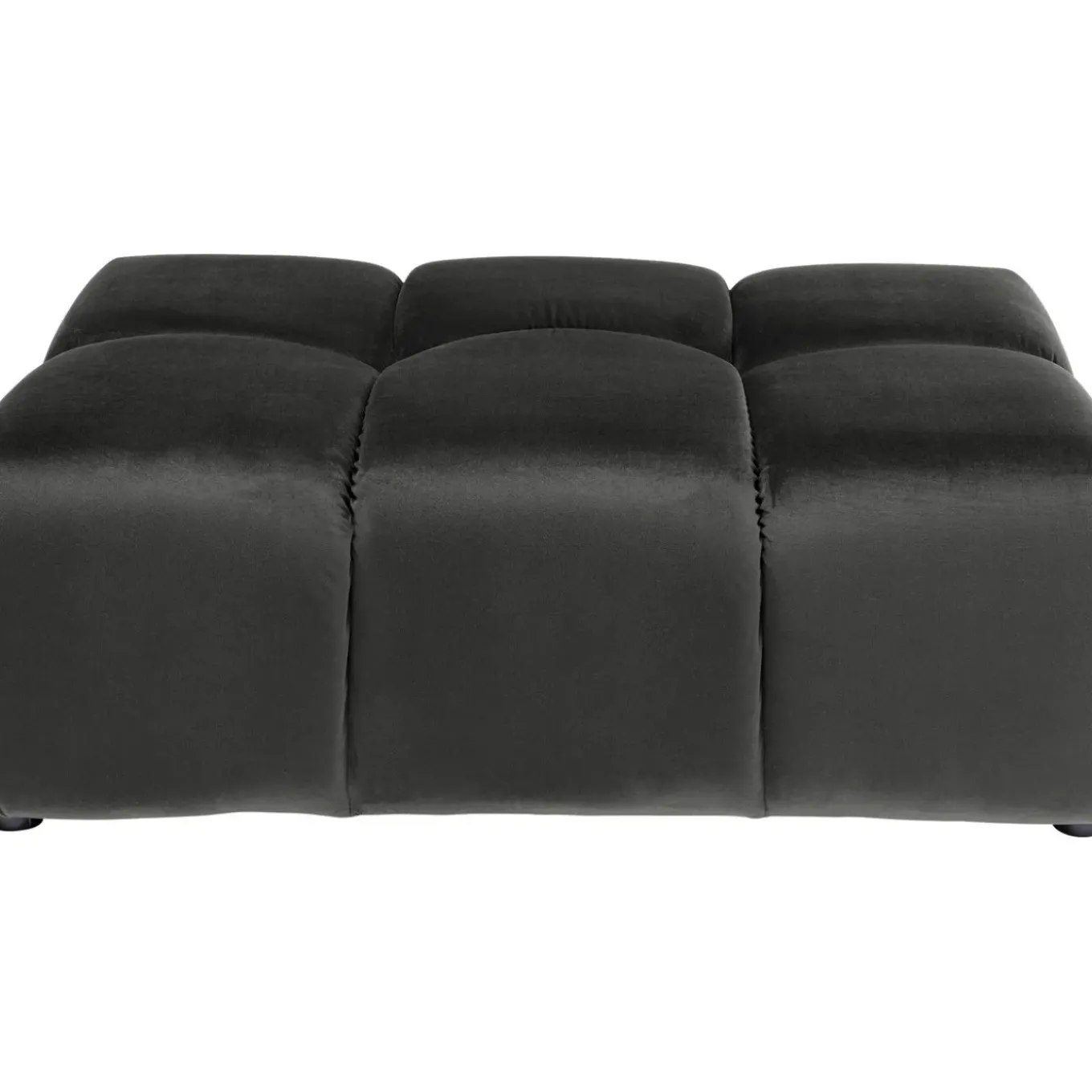 Pouf Belami Velours Gris