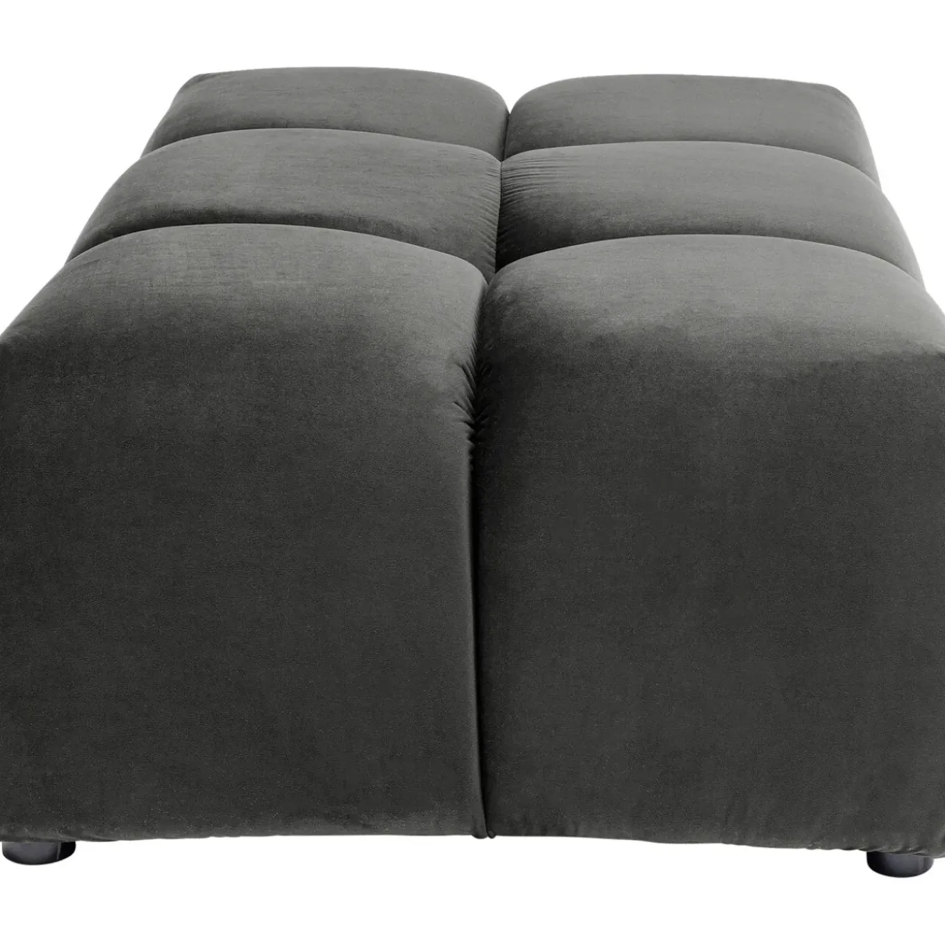Pouf Belami Velours Gris