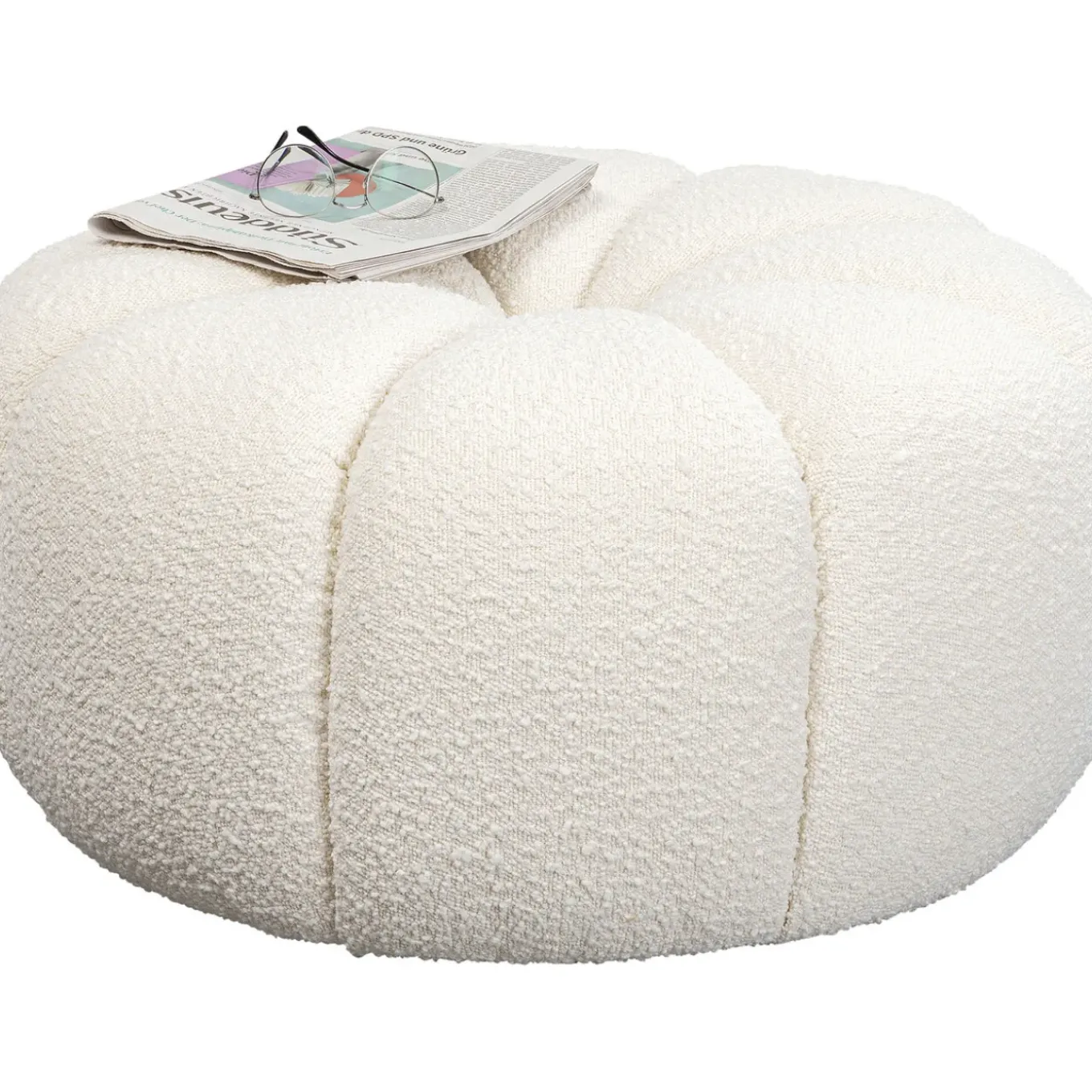 Pouf Peppo Lounge Blanc O76Cm