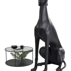 Sculpture Greyhound Oskar Noir 180