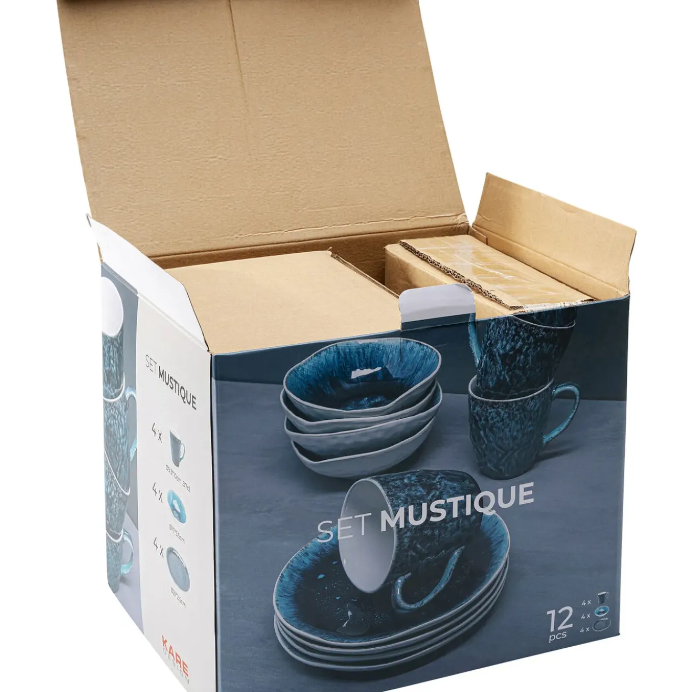 Set De Petit-Dejeuner Mustique (12/Pcs)