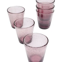Set De Verres Bubble Mauve (6-Pcs)