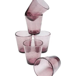 Set De Verres Bubble Mauve (6-Pcs)