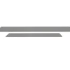 Set Plateaux Verre Fume Trempe 8 Mm 65X130Cm