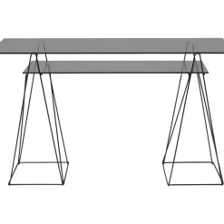 Set Plateaux Verre Fume Trempe 8 Mm 65X130Cm