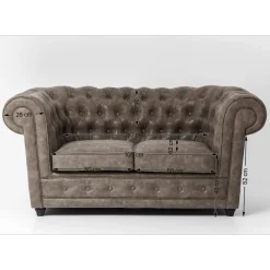 Sofa Cambridge 2 Places Vintage Smart