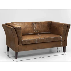 Sofa Canapése 2 Places Vintage Smart