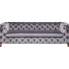 Sofa Desire 3-Places Velours Gris